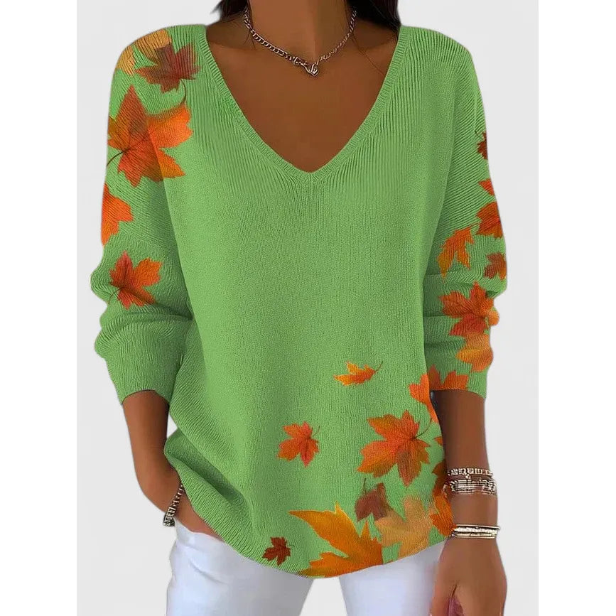 Sera™ | Elegant V-Neck Sweater