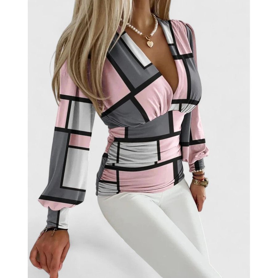 Loravine | Elegant V-Neck Top