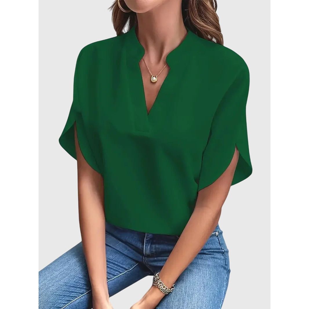 Beatrix | Soft and Elegant V-Neck Shirt