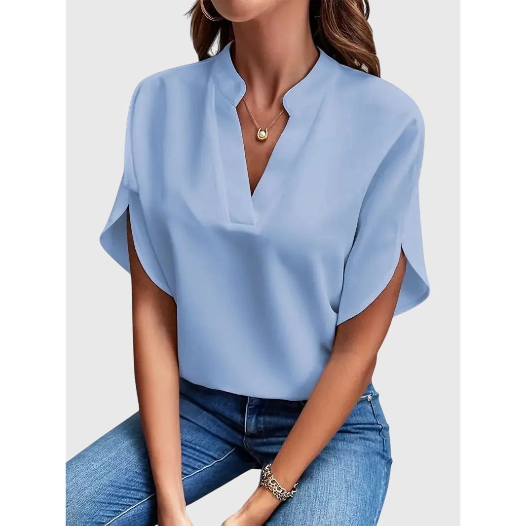 Beatrix | Soft and Elegant V-Neck Shirt