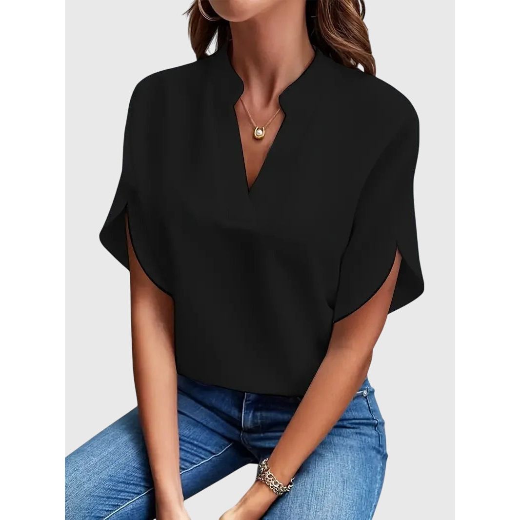 Beatrix | Soft and Elegant V-Neck Shirt